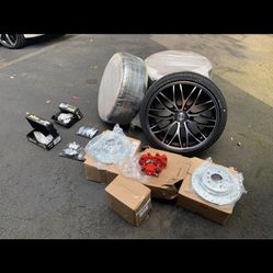 3 series BMWs high performance calipers, rotors, and brake pads