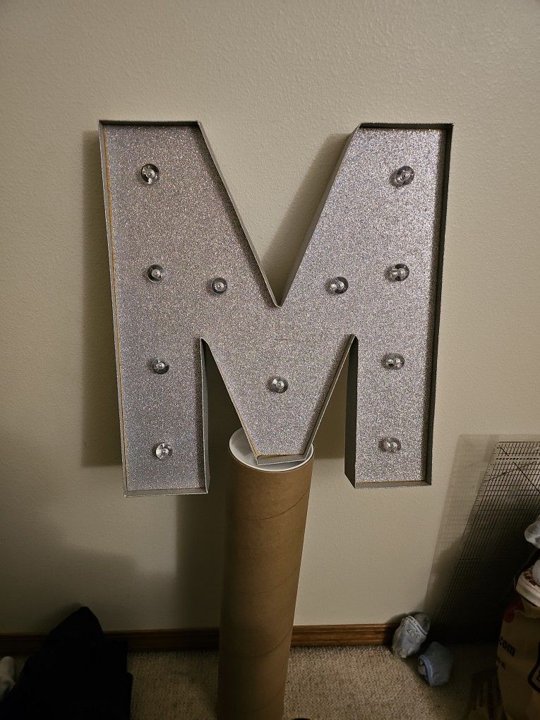 LED Marquee letter M