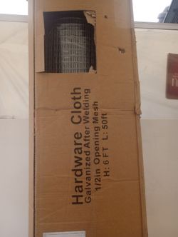 Nueve Deer Hardware Cloth 6 Foot x 50 Foot 1/2 inch Mesh 19 Gauge, Hot Dip Galvanized After Welding