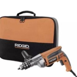 NEW!! RIDGID 8 Amp Corded 1/2 in. Heavy-Duty Variable Speed Reversible Drill