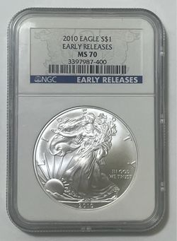 2010 American Silver Eagle NGC MS70 Early Releases