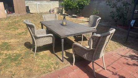 Patio table and chairs