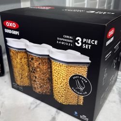 Oxo Cereal Containers (Brand New)