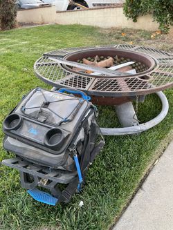 Free  fire pit and cooler