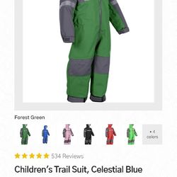 Oaki Children's Trail Suit: Color Forest Green 