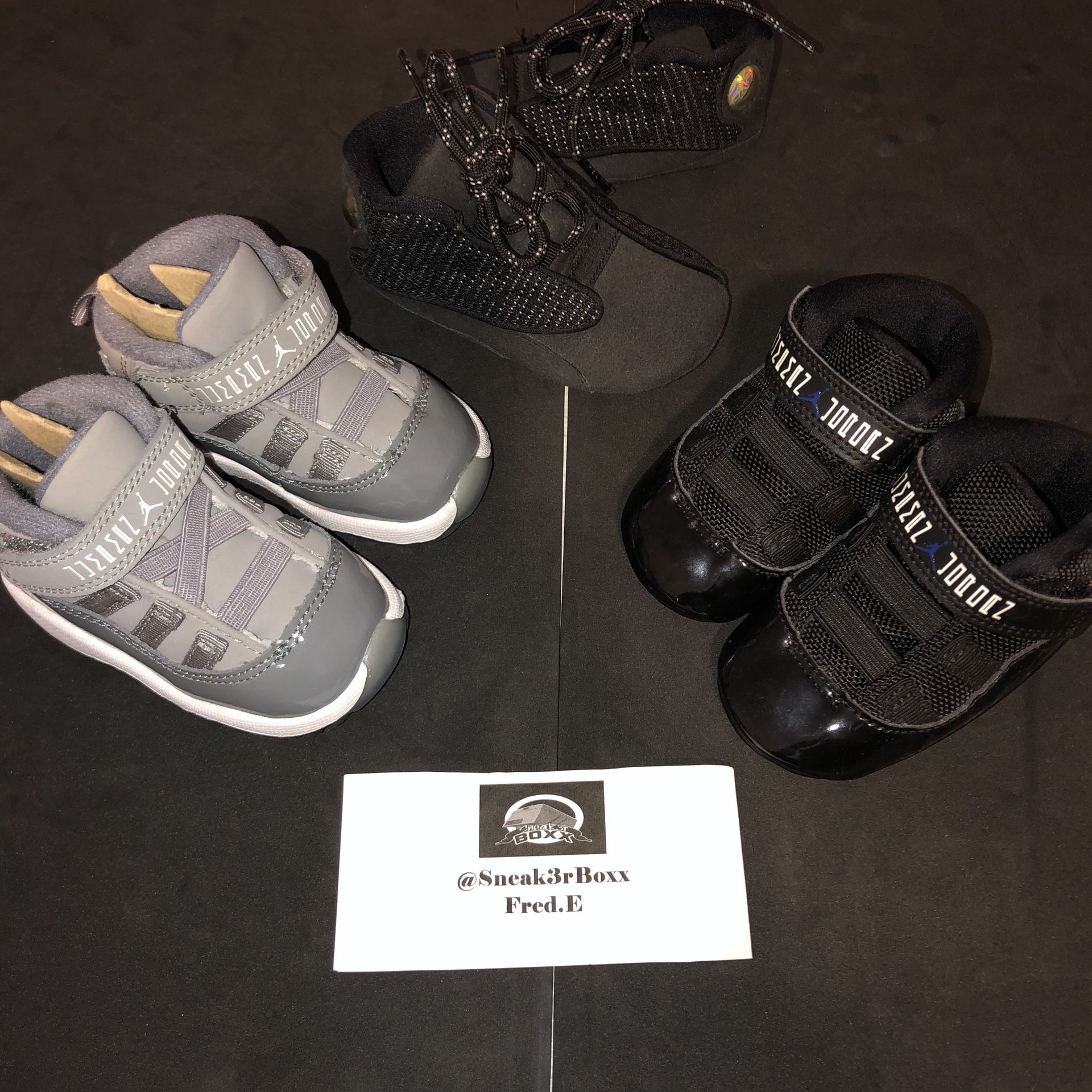 Air Jordan Retro 11’s & 13’s (Toddler Pack) size: 3c & 4c