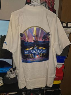 New 2020 TOMMY BAHAMA MLB LOS ANGELES ALL STAR GAME  Button Up LARGE  Retail $180
