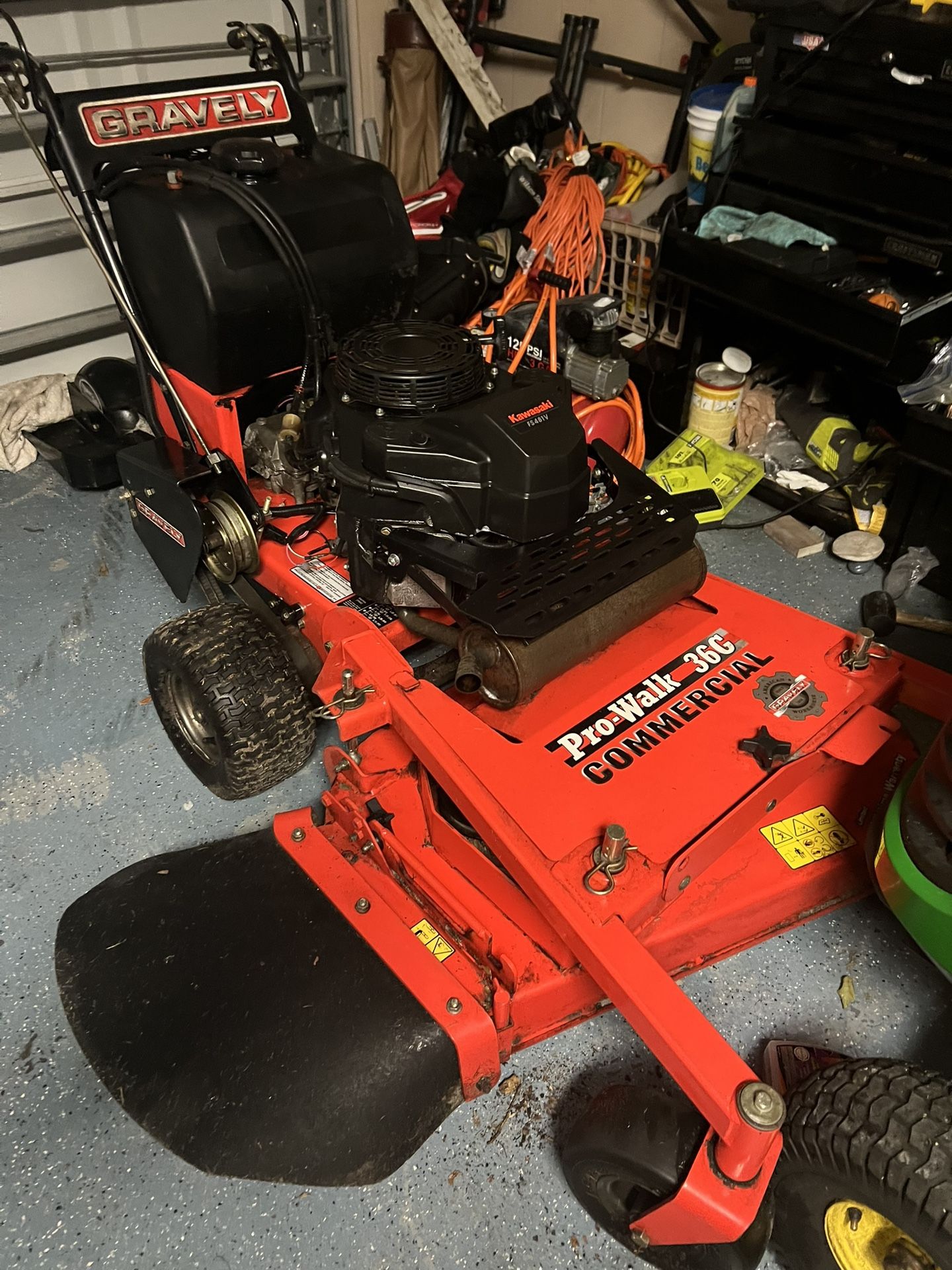 Commercial gravely mower