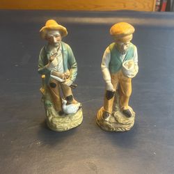 2 Grandpa Farmer Statues