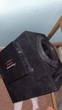 massive GT12 subwoofer with amp attached