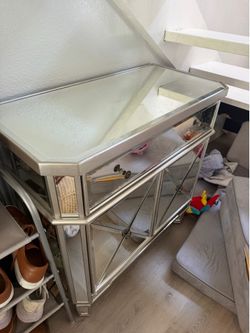 Mirrored Cabinet French Country