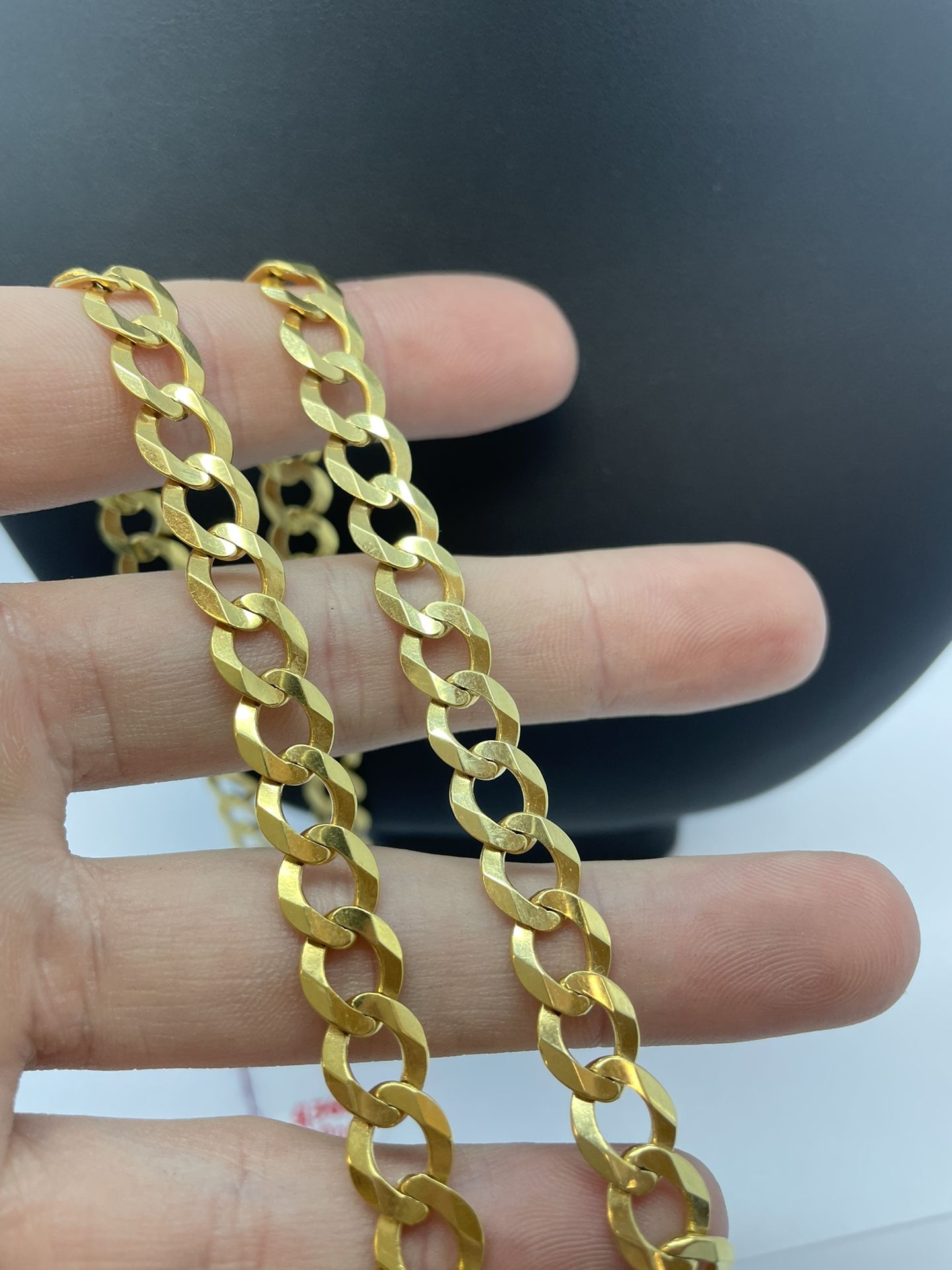 Gold Chain Curb Link 10K New