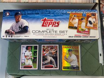 2012 Topps Baseball Cards Complete set (661) including BOTH Bryce Harper RCs and the Mantle Insert