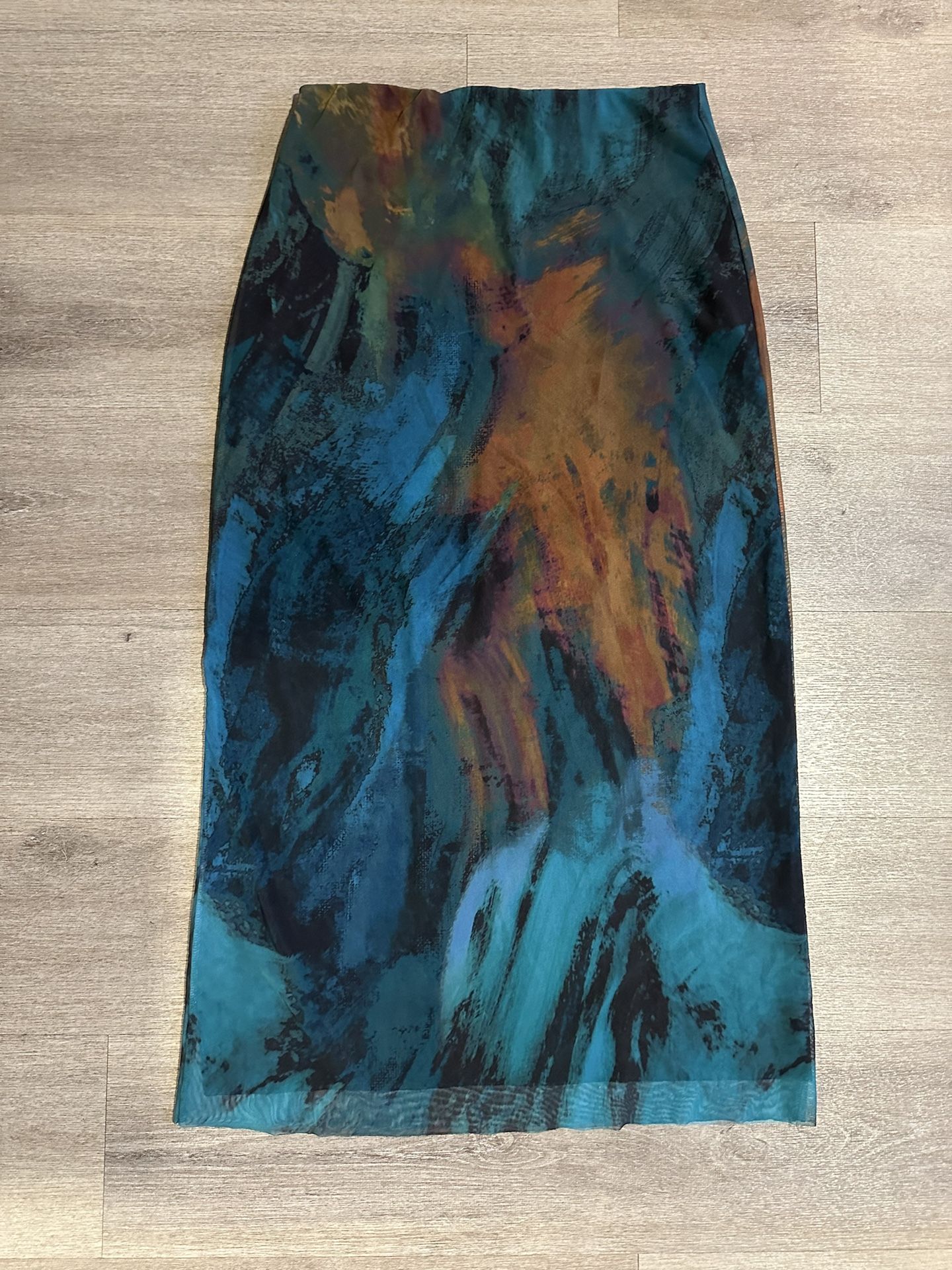 Zara Artistic Midi Skirt