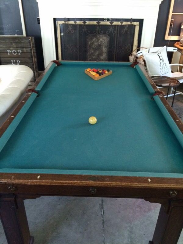 Cozy Home 1900 Brunswick Billiard Table