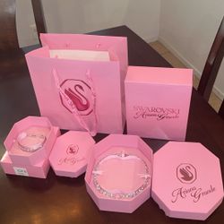 Ariana Grande Swarovski Necklace And Bracelet