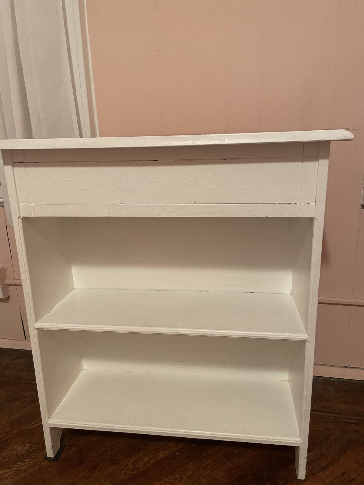White Wood Bookcase