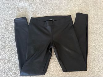 Preowned- Express Faux Leather Jeggings Womens (Size S)