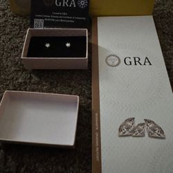 .5 Carot Moissanite Earrings