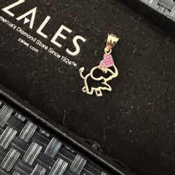 14k Gold elephant pendant