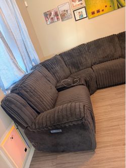 6 person recliner couch