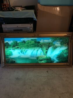 Electronic Scenery Picture Frame With Light And Sound