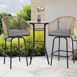 Swivel Bar Stools With Table/ Tabueretes Giratorios Con Mesa