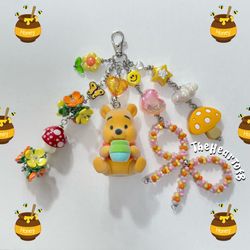 Winnie The Pooh Honey Pot Keychain/Purse Charm/Bag Charm