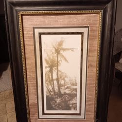 Framed Palm Tree's Artwork 