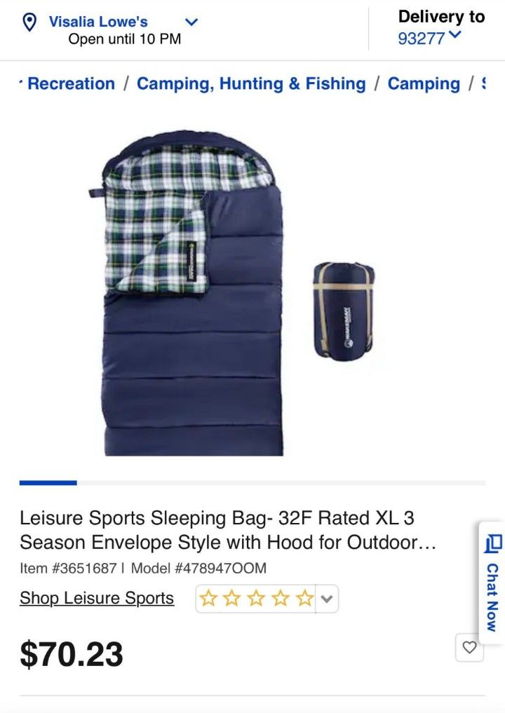 Leisure Sport Sleeping Bag