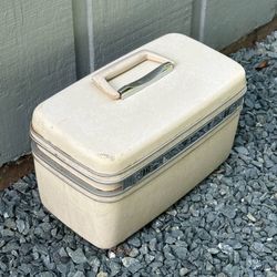 Vintage Samsonite Hardshell Suitcase Train Makeup Case Carry On Travel Luggage