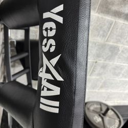 Yes4All Anti-Slip Squat Bar Attachment 1000LB, Squat Olympic Bar & Bar Pad with Comfortable Neck and Shoulder Pads, Extra Handle for Free Weights Stre