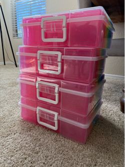 Simply Tidy Rainbow Photo & Craft Keeper – Complete 16 Case Set