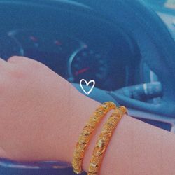 Good Plated Bangles 2 Pieces