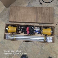 Vintage Acme-Lite Q-Brite 660 Studio Lighting Kit – 600W Quartz Lights, Umbrellas, Stands, Bulbs (Estate Sale Find)