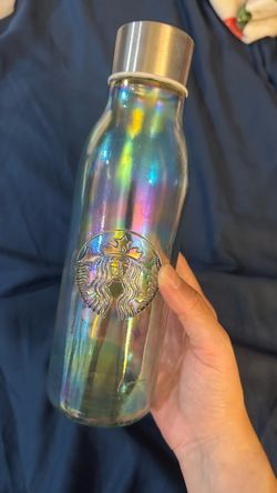 Glass Starbucks cup