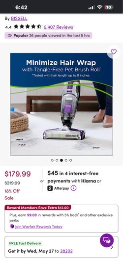 Bissell CrossWave Pet Pro Wet Dry Vacuum