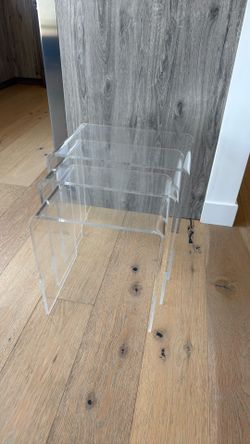 Acrylic Side Tables (set of 3)