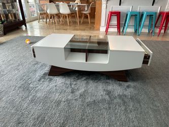 Coffee table with drawers