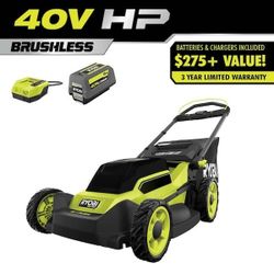 Lawn Mowers
Ryobi 20in. 40v Push Lawn Mower