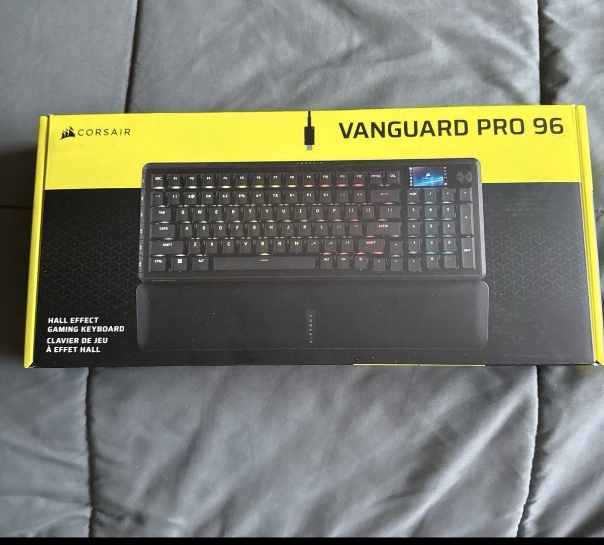 CORSAIR - VANGUARD PRO 96 RGB Wired Magnetic MGX Linear Hall Effect 96% Gaming Keyboard with FlashTap SOCD+Rapid trigger - Black