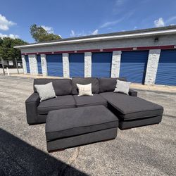 Grey Sectional (Dropoff Available)