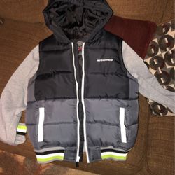 Boy Grey And Black Jacket 