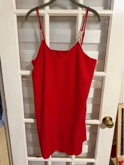 Women’s red summer dress