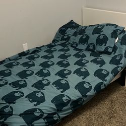 IKEA Twin Bed And Mattress 