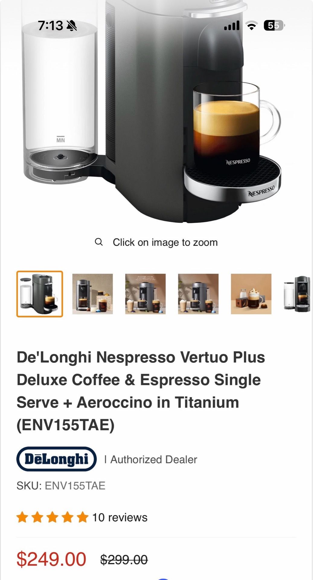 Nespresso machine