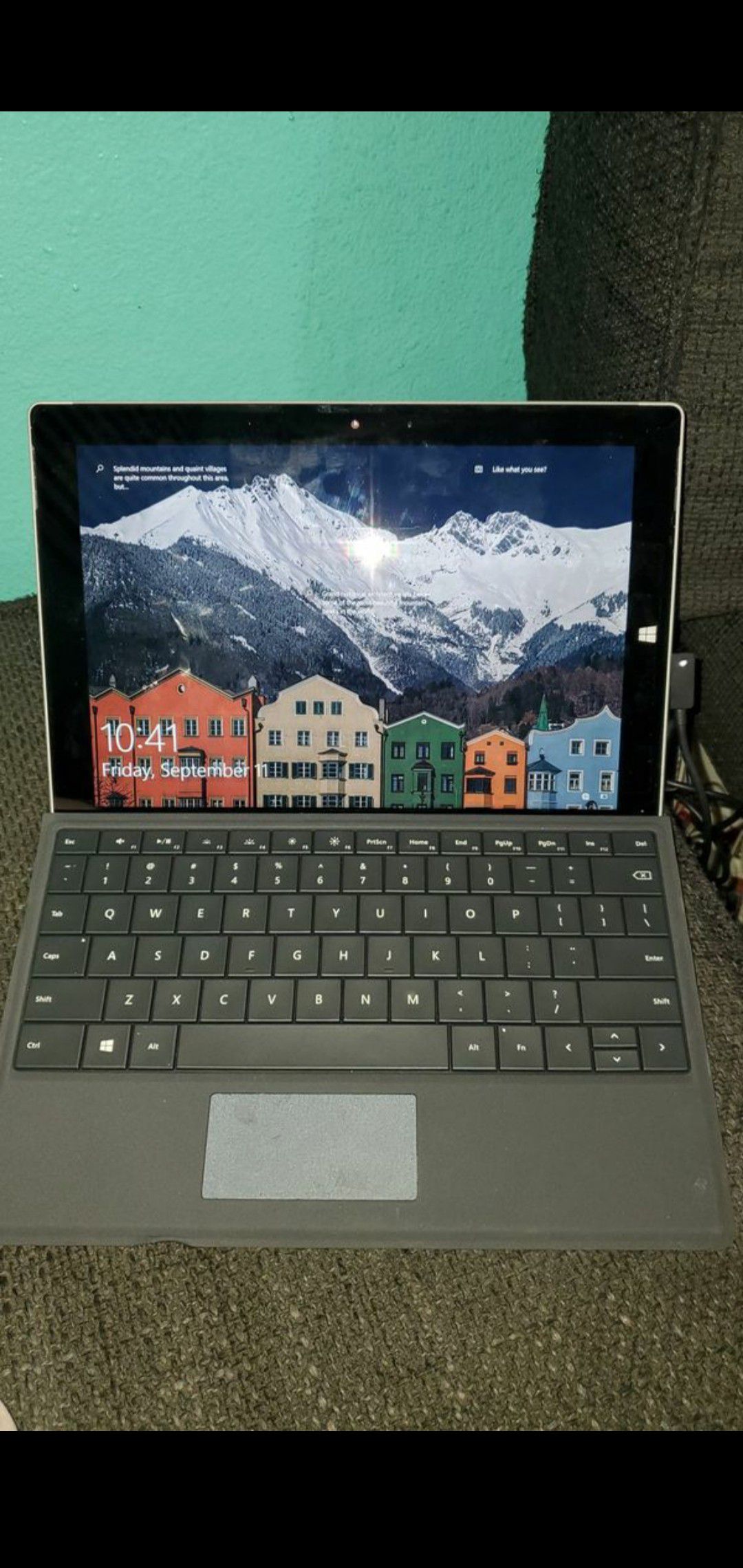 Microsoft Surface 3 Touchscreen Intel Atom Quad-Core Processor 4GB RAM 128GB SSD Window 10 Pro Tablet. Comes with charger and type cover