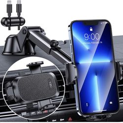 Featured] YRU Car Phone Holder Mount [ Farewell Dancing Stand ] Compatible for iPhone 13 Pro Max 12 11 X Xr Xs 8 7 6 Universal Cell Phone Holder Mount