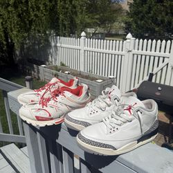 Balenciaga Track 1 Sneaker, & Jordan 3 Retro "White Cement Reimagined"