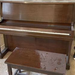 Upright Howard Piano With Bench
